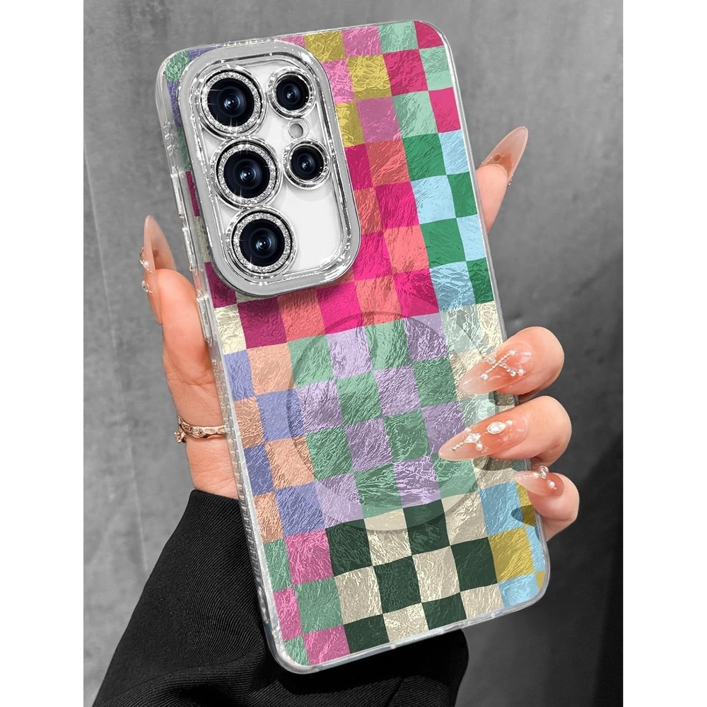Samsung Galaxy S25 Ultra Case - Compatible with Magsafe Aesthetic Cute Holograph